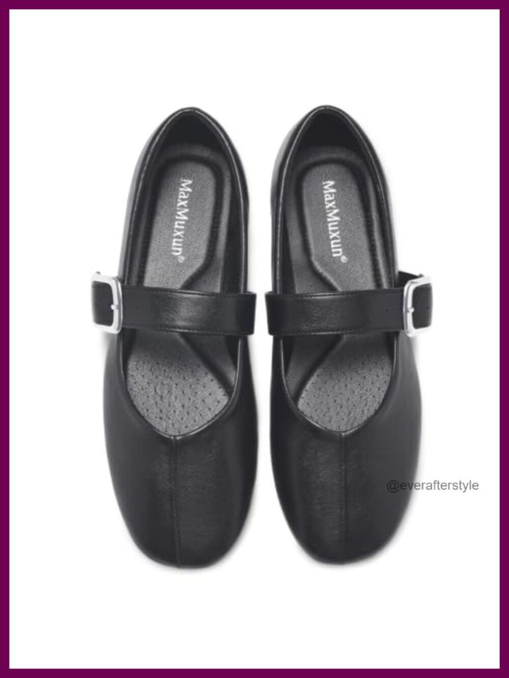 Mary Jane Ballet Flats Square Toe Faux Suede Buckle Women Dress Shoes